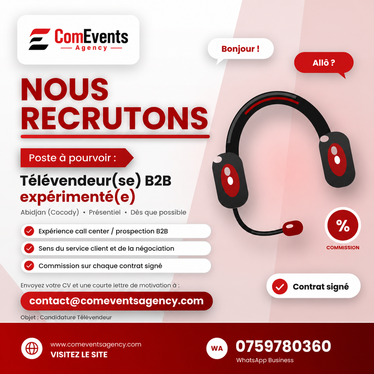 Télévendeur(se) B2B